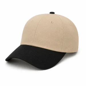 Two-tone custom baseball cap