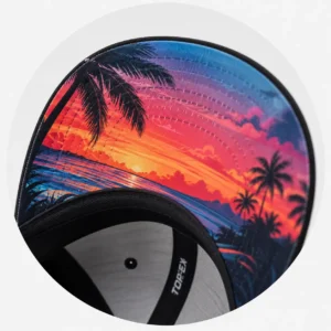 custom hat with Under Visor Printing