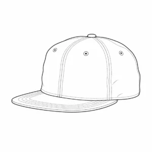 Unstructured snapback hat with softer crown shape for casual brand styles