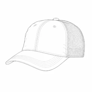 Unstructured front panel for custom trucker hats