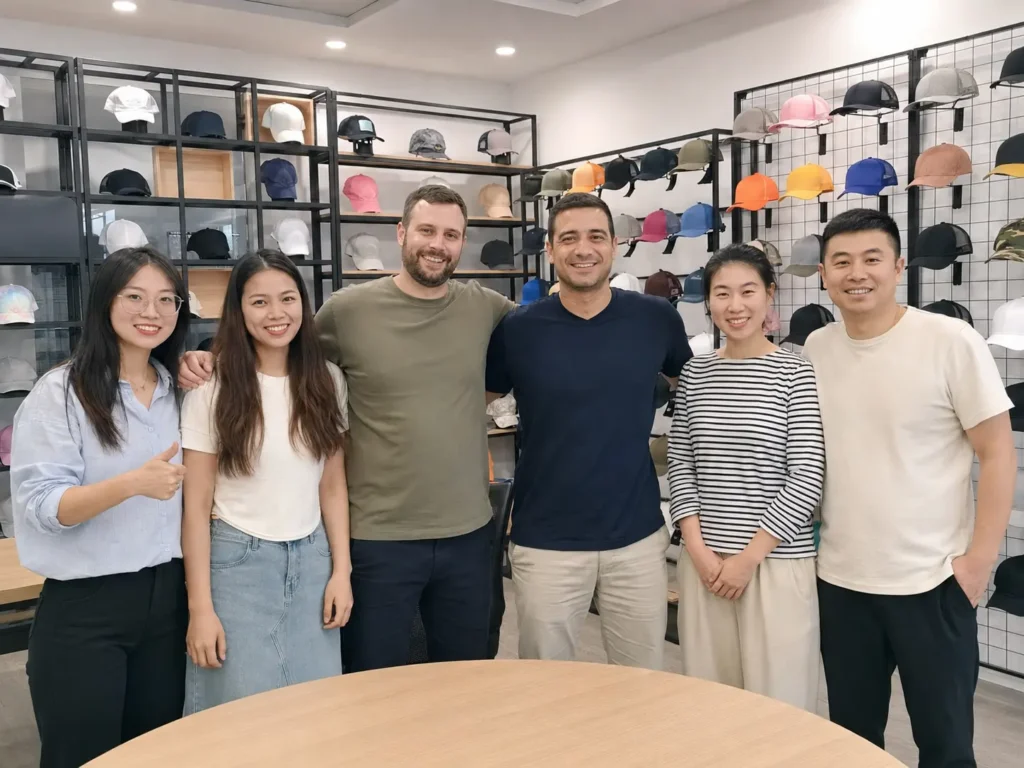 custom hat services with clients