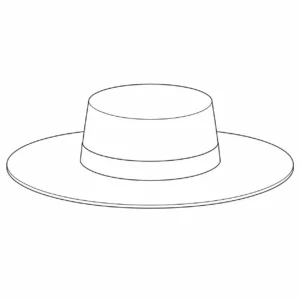 custom Wide Brim Straw Hat