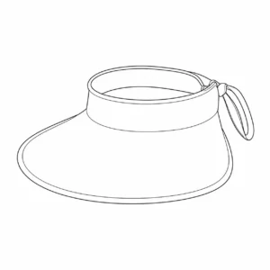 custom visor hat with Wide Brim Visor