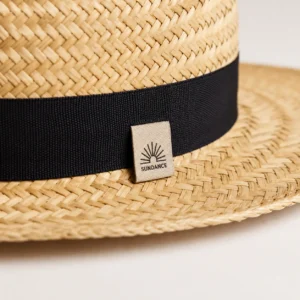 custom straw hat with Woven Band