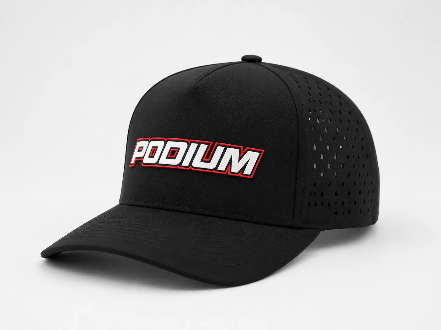 Custom performance baseball cap with logo decoration