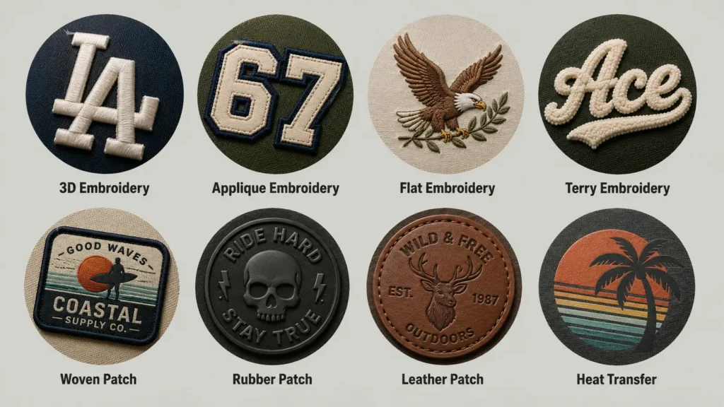 custom hat logos