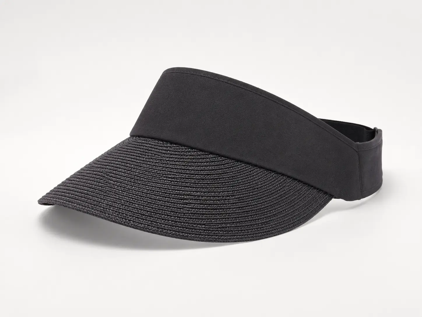 Custom black sport visor hat for golf tennis and running